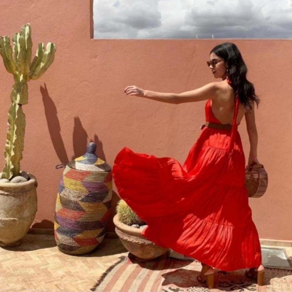 Zara Maxi Dress Red size small